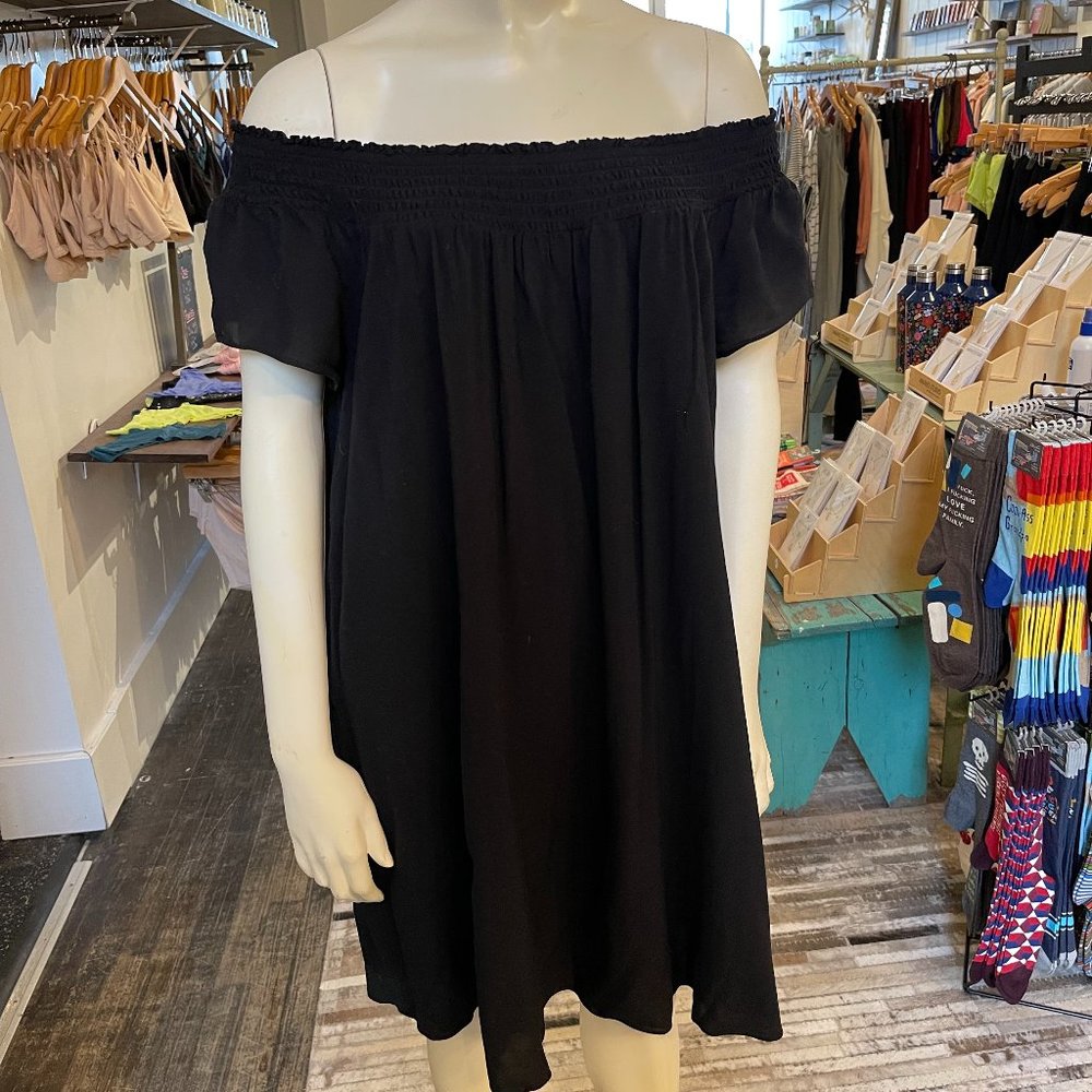 Smocked Off Shoulder Dress